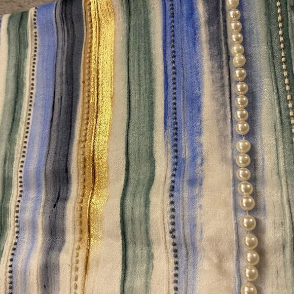 Callisto Home velvet Pearl detailed decorative sham - Picture 3 of 9